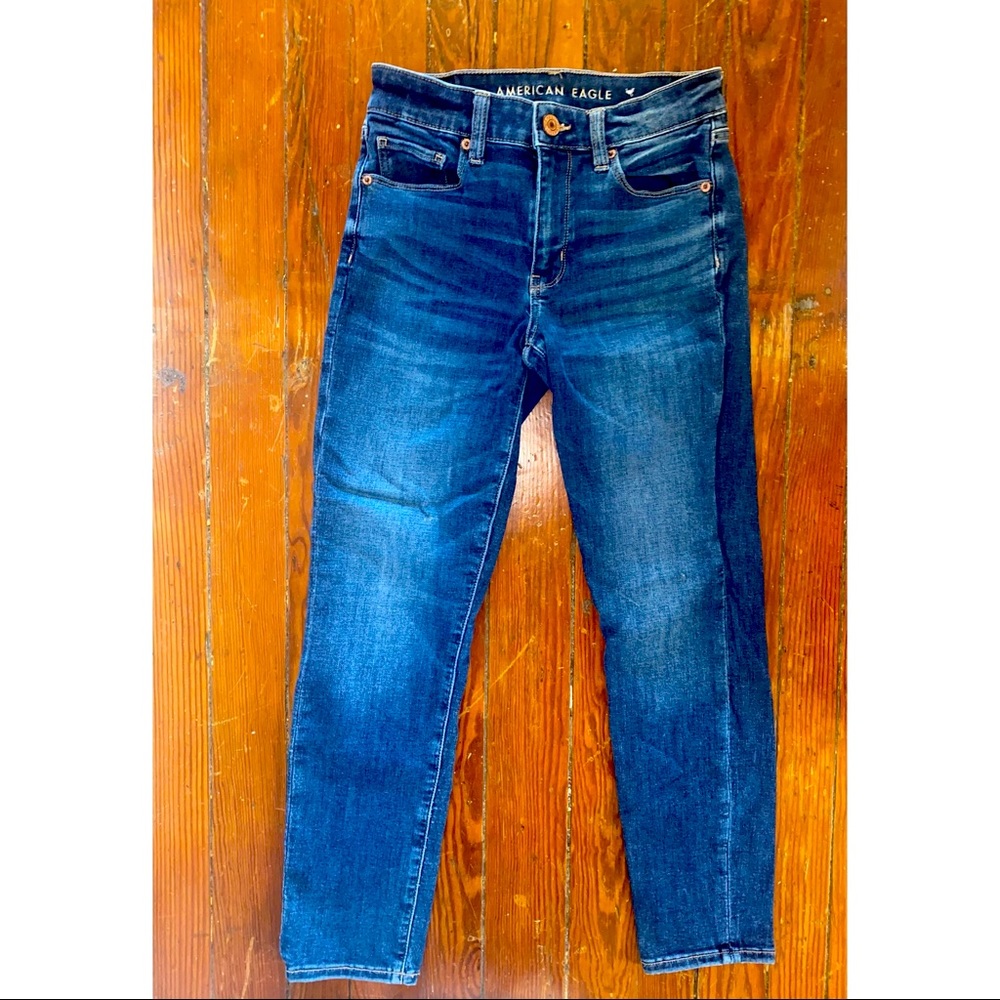 American Eagle Ne(x)t level stretch hi-rise skinny jeans. Size 2 short. Like new